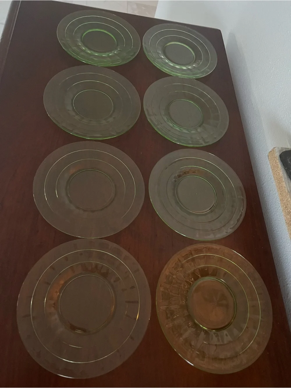 Neon Green Disposable Party Dessert Plates - Set of 8
